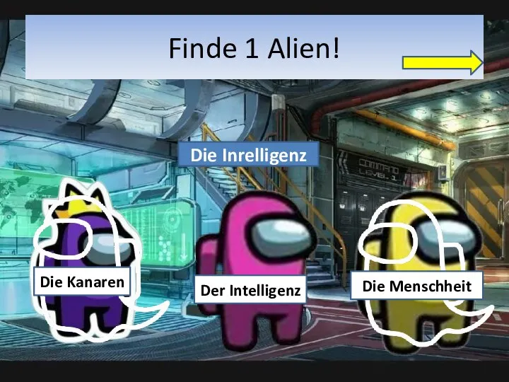 Finde 1 Alien! Der Intelligenz Die Kanaren Die Menschheit Die Inrelligenz