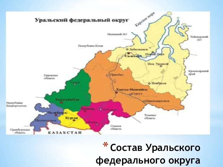 Состав Уральского федерального округа