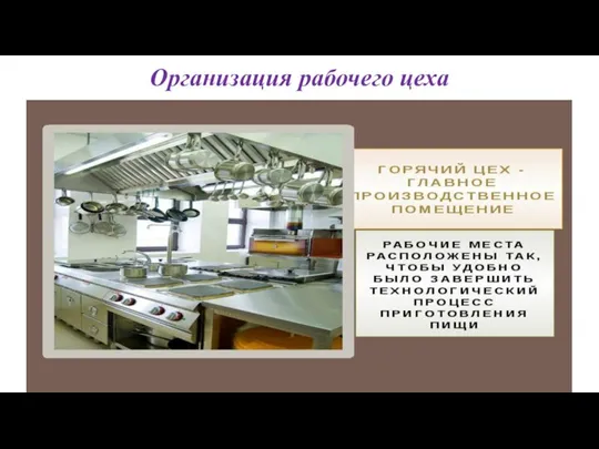 Организация рабочего цеха