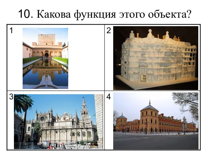 10. Какова функция этого объекта?