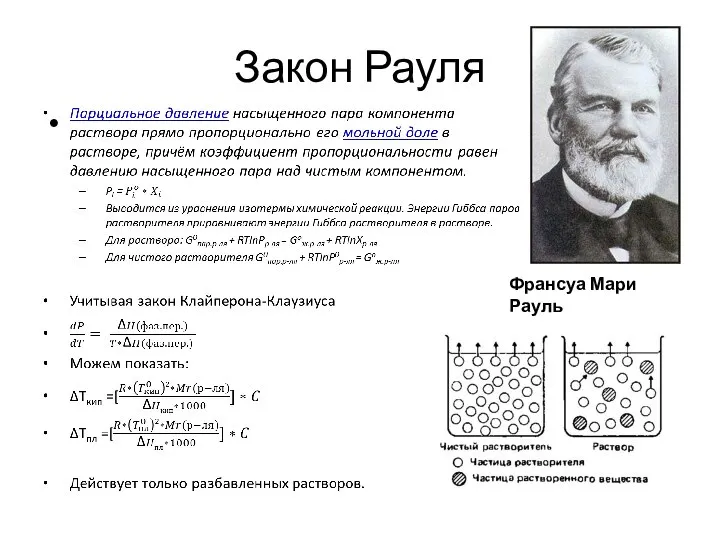 Закон Рауля Франсуа Мари Рауль