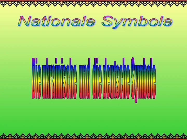 Nationale Symbole der Ukraine