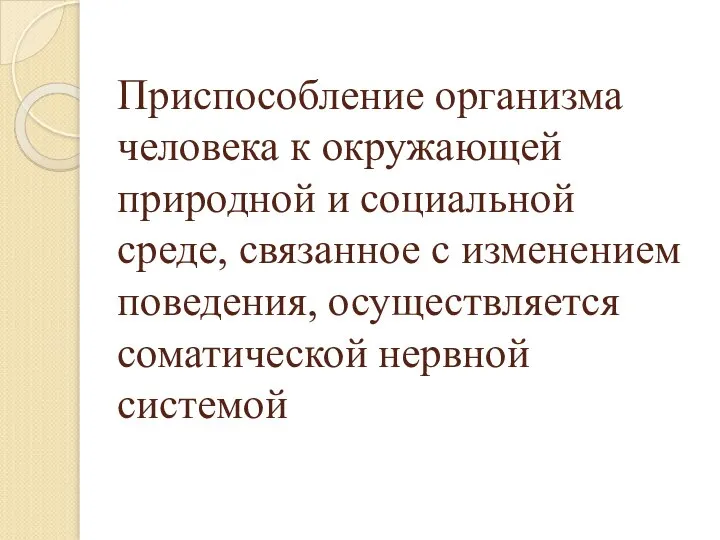 Приспособление организма человека к окружающей природной и социальной среде, связанное с изменением