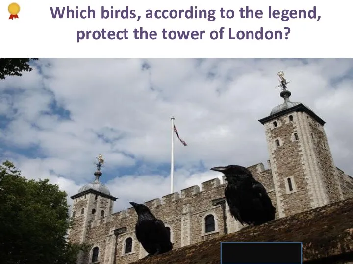 Which birds, according to the legend, protect the tower of London? ravens