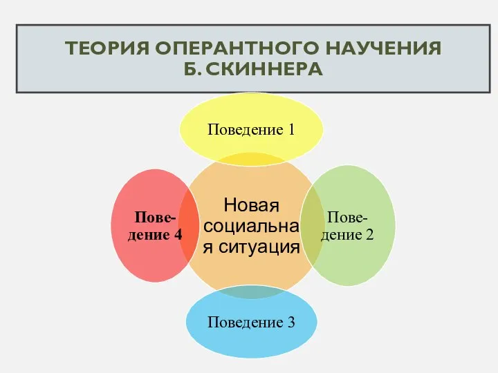 ТЕОРИЯ ОПЕРАНТНОГО НАУЧЕНИЯ Б. СКИННЕРА