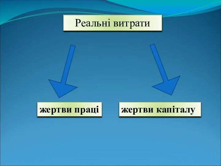 Реальні витрати жертви капіталу жертви праці