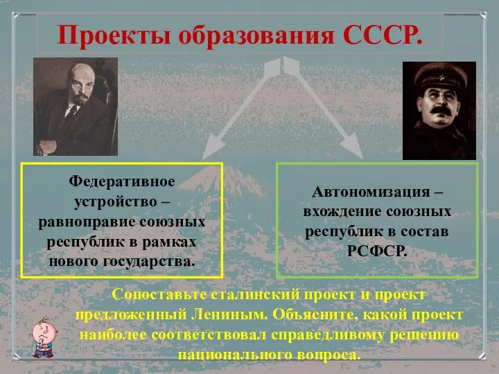 Проекты образования СССР. Федеративное устройство – равноправие союзных республик в рамках нового