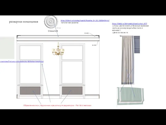 развертки помещения https://3ddd.ru/3dmodels/show/curtain_877 шторы: расположить в боковых карманах взять за основу модель