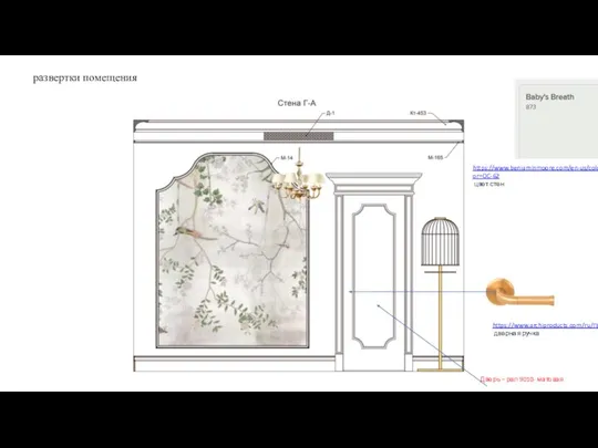 развертки помещения https://www.benjaminmoore.com/en-us/color-overview/find-your-color/color/oc-62/babys-breath?color=OC-62 цвет стен Дверь – рал 9010- матовая https://www.archiproducts.com/ru/продукты/formani/ручка-nour-ev101-64-ручка_174873 дверная ручка