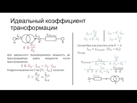 Идеальный коэффициент трансформации