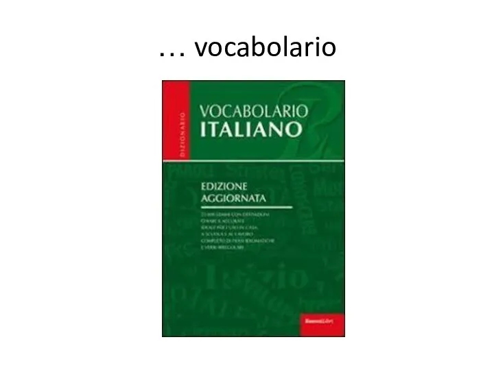 … vocabolario