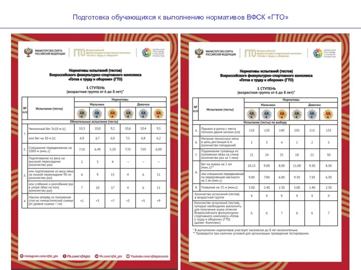 Подготовка обучающихся к выполнению нормативов ВФСК «ГТО»