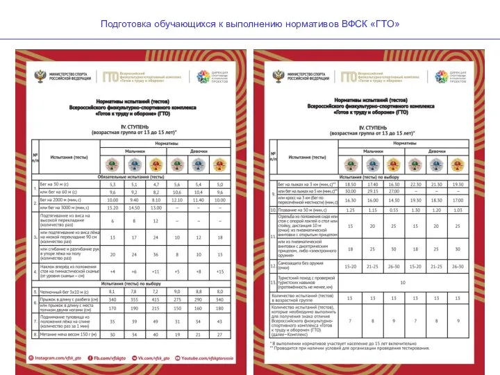 Подготовка обучающихся к выполнению нормативов ВФСК «ГТО»