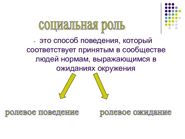 это способ поведения, который соответствует принятым в сообществе людей нормам, выражающимся в