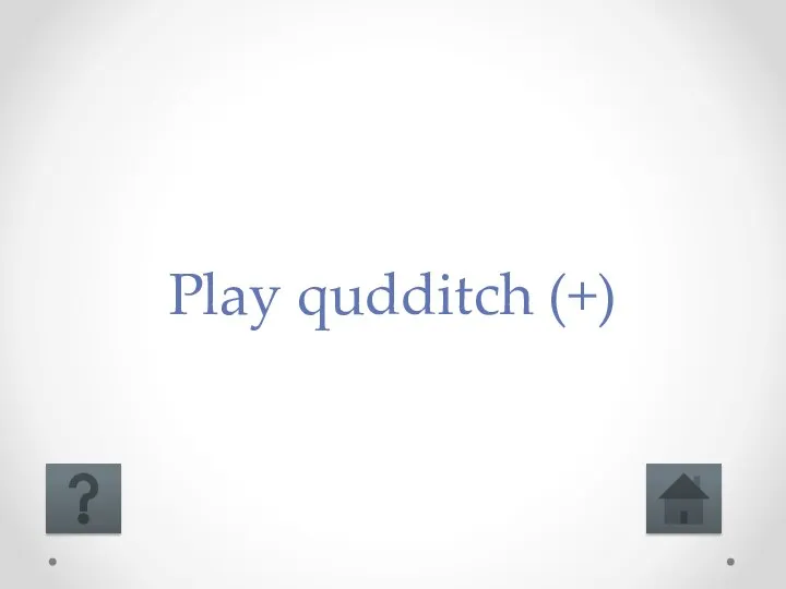 Play qudditch (+)