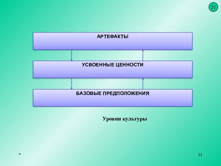 * Уровни культуры 21