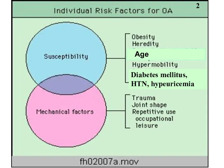 Age Diabetes mellitus, HTN, hypeuricemia 2