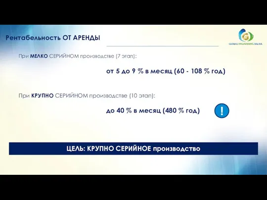 При МЕЛКО СЕРИЙНОМ производстве (7 этап): от 5 до 9 % в