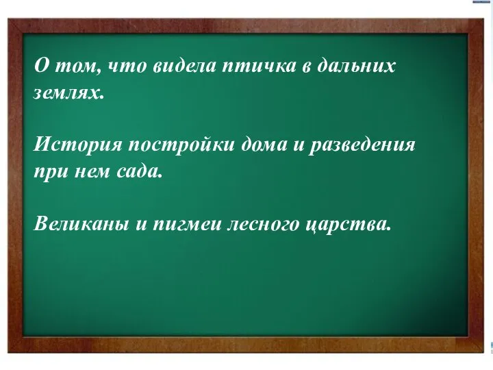 О том, что видела птичка в дальних землях. История постройки дома и