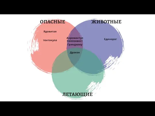 Ядовитая тентакула Единорог Дракон Гриндилоу Акромантул Соплохвост