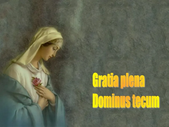 Gratia plena Dominus tecum