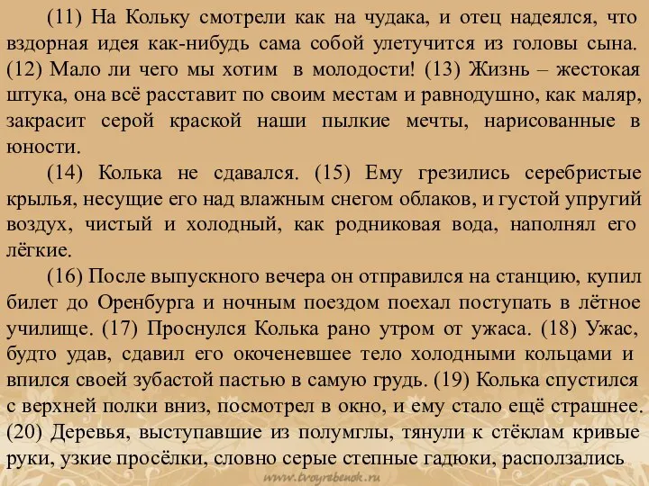 (11) На Кольку смотрели как на чудака, и отец надеялся, что вздорная