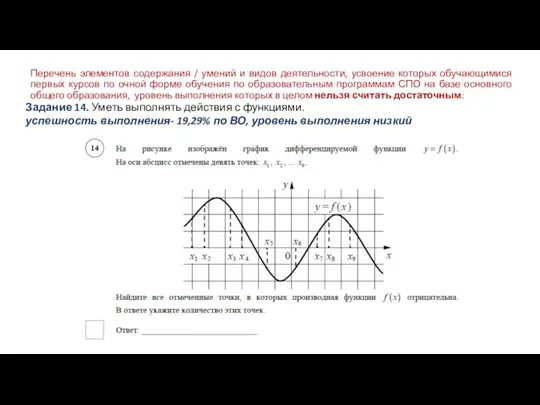 Перечень элементов содержания / умений и видов деятельности, усвоение которых обучающимися первых