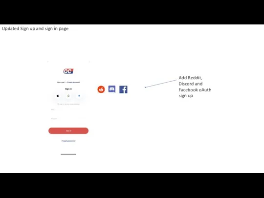 Add Reddit, Discord and Facebook oAuth sign up Updated Sign up and sign in page