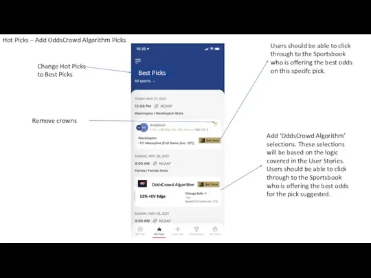 OddsCrowd Algorithm Best Picks Hot Picks – Add OddsCrowd Algorithm Picks Remove