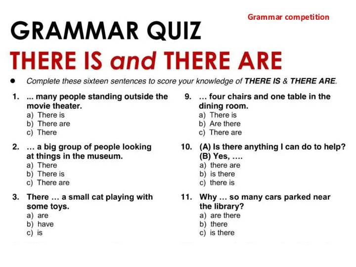 Grammar competition