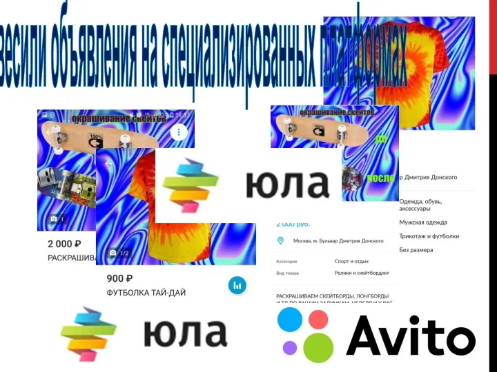 Повесили объявления на специализированных платформах