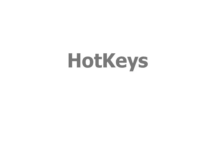 HotKeys