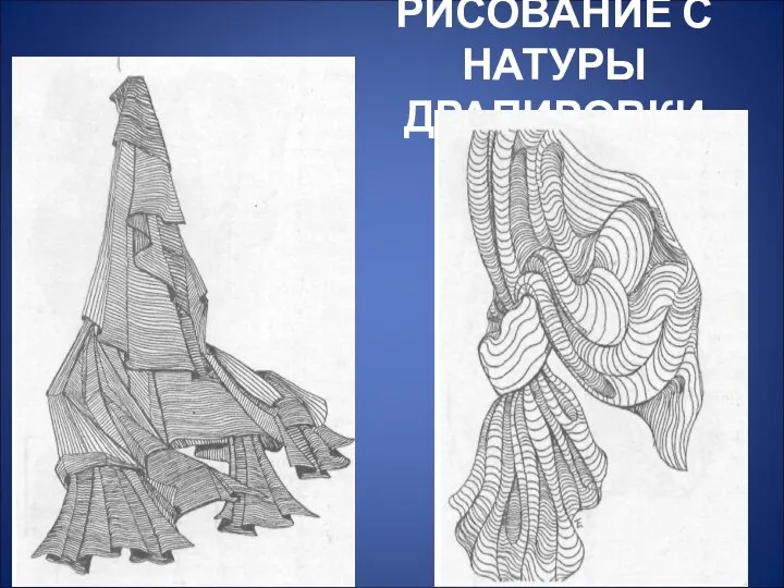 Рисование с натуры драпировки