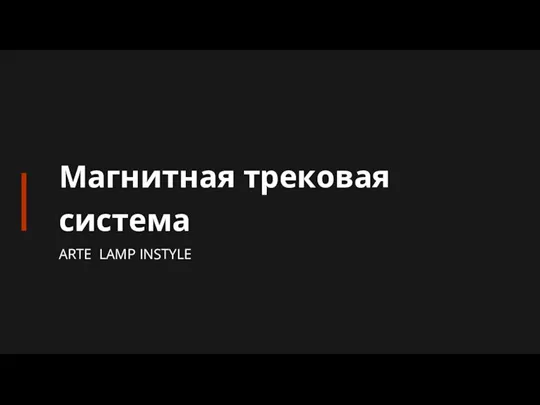 ARTE LAMP INSTYLE Магнитная трековая система