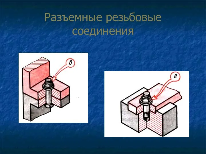 Разъемные резьбовые соединения