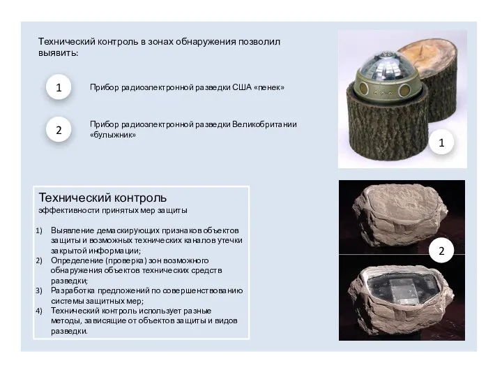 Технический контроль эффективности принятых мер защиты Выявление демаскирующих признаков объектов защиты и