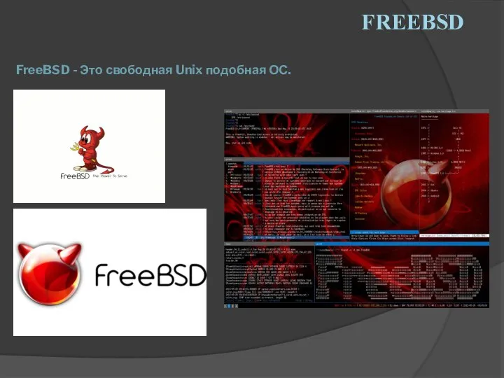 FREEBSD FreeBSD - Это свободная Unix подобная ОС.