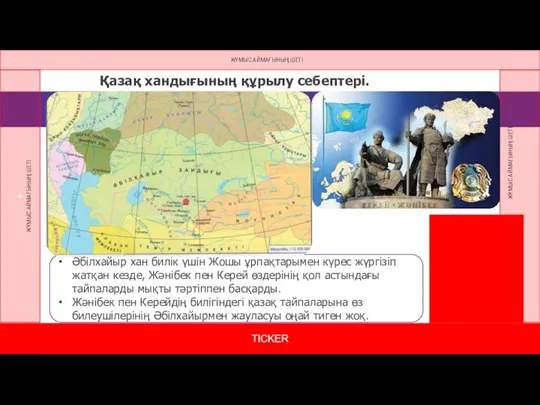 Қазақ хандығының құрылу себептері. Әбілхайыр хан билік үшін Жошы ұрпақтарымен күрес жүргізіп