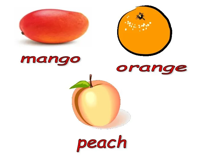 mango orange peach