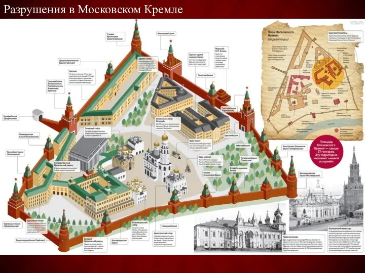 Разрушения в Московском Кремле