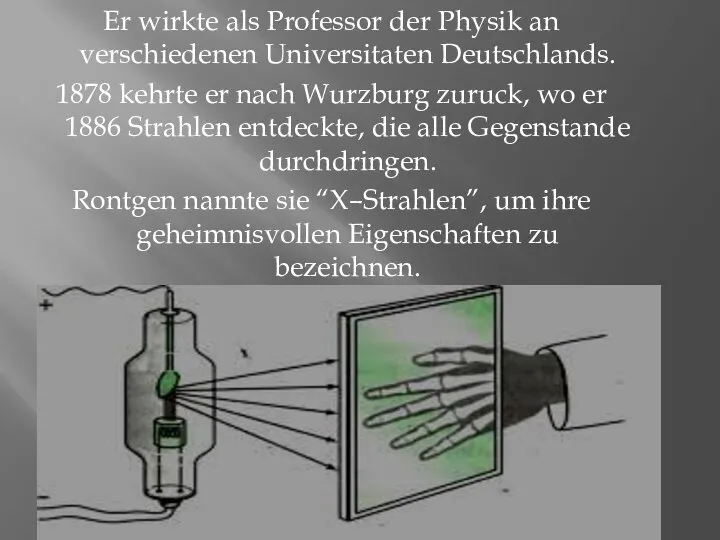 Er wirkte als Professor der Physik an verschiedenen Universitaten Deutschlands. 1878 kehrte