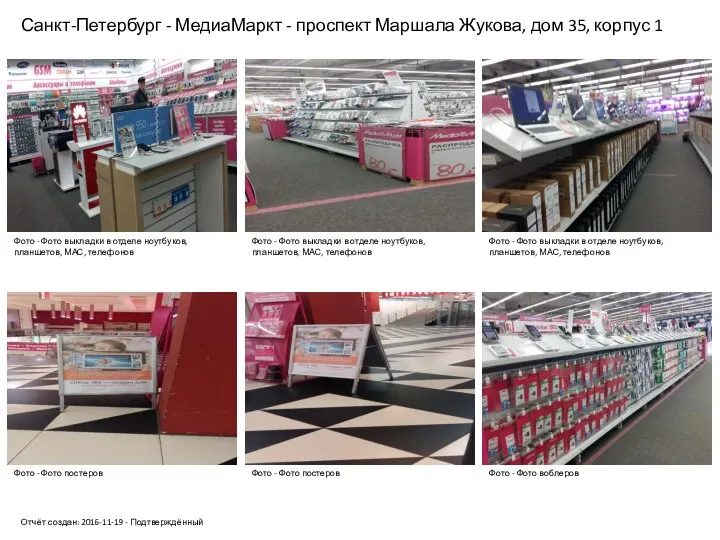 Санкт-Петербург - МедиаМаркт - проспект Маршала Жукова, дом 35, корпус 1 Отчёт