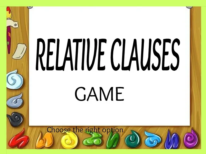 Relative clauses