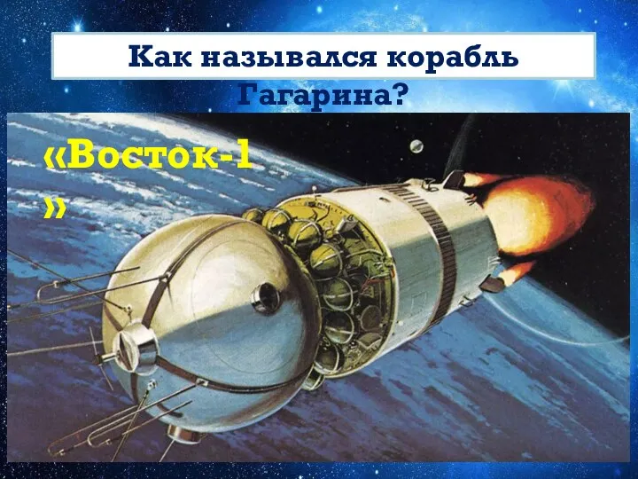 «Восток-1» Как назывался корабль Гагарина?