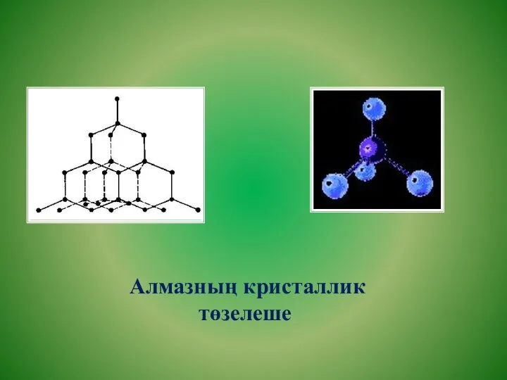 Алмазның кристаллик төзелеше.