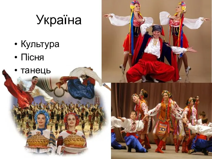Україна Культура Пісня танець