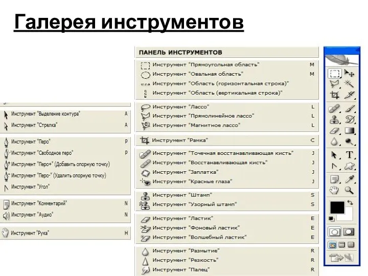 Галерея инструментов