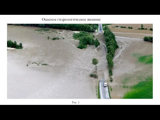 Опасное гидрологическое явление Рис. 1