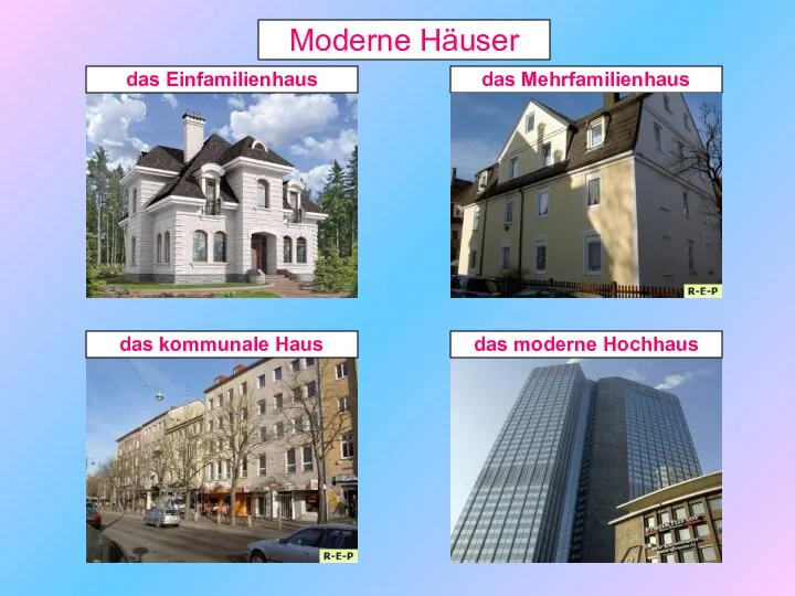 Moderne Häuser