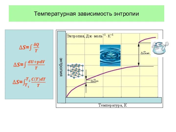 Температурная зависимость энтропии